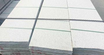 长春芝麻白毛板，石材毛板