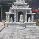 长春芝麻白中国黑石材套墓 花岗岩墓碑