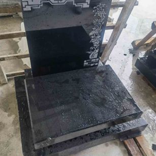 长春花岗岩墓碑石 墓碑 套墓