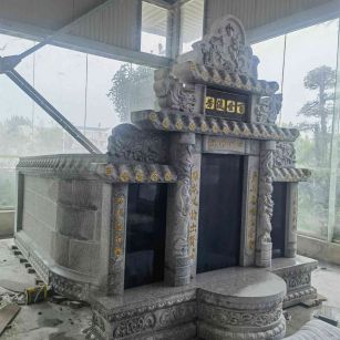 长春套墓 墓碑 围坟石 异形定制
