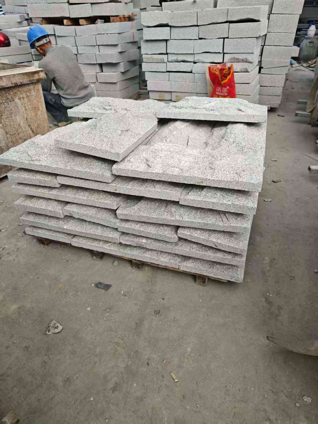 长春芝麻白蘑菇石，自然面